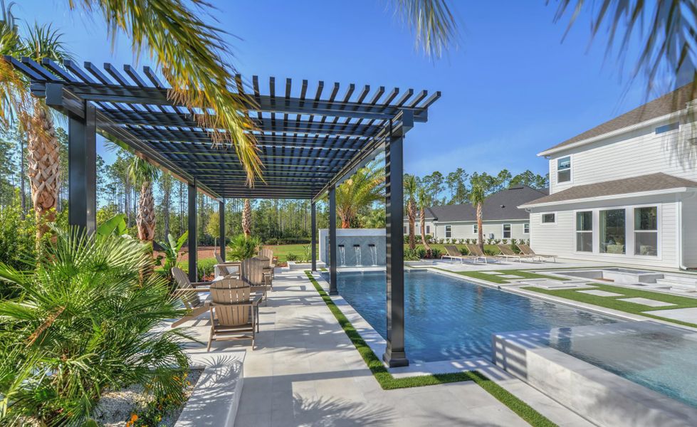 Exterior details and patio area of a home in Courtney Grove, St. Augustine (Image 23).