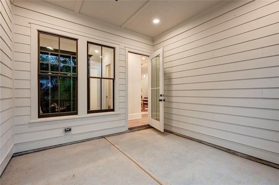 Exterior details and patio area of a home in , Atlanta (Image 24).
