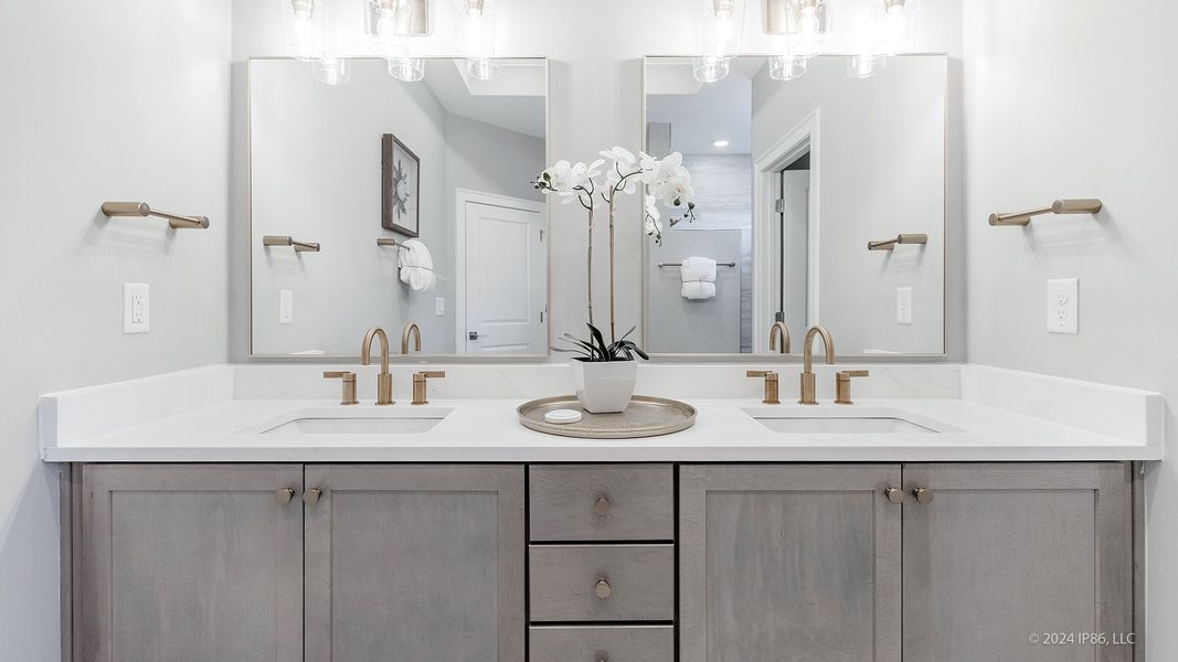 Representative interior finishes for a home built from the Promenade by Epcon Communities in The Courtyards at Bailey Farms, Dacula (Image 23).