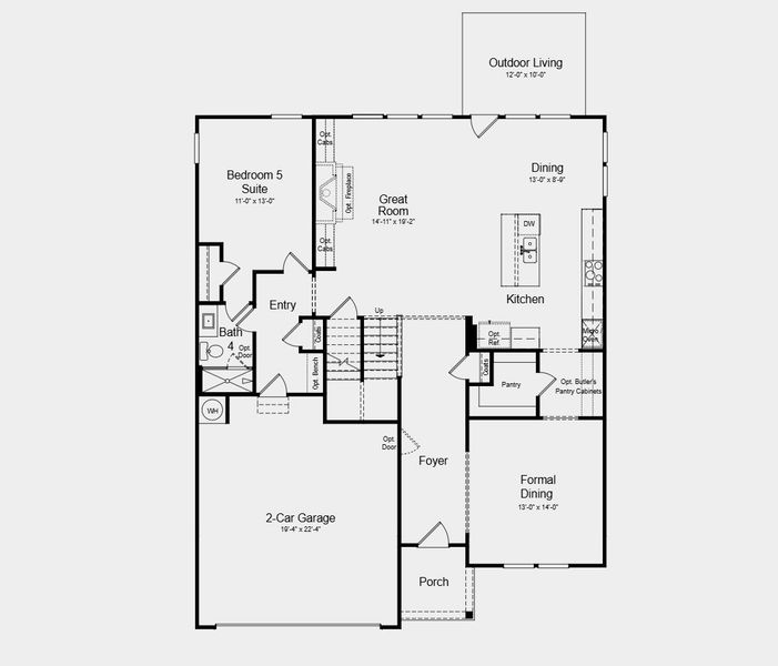 2D floor plan layout for the Essex by Taylor Morrison in Nichols Farm, Dacula, GA (Image 5). 2D floor plan layout for the Essex by Taylor Morrison in Nichols Farm, Dacula, GA (Image 5).