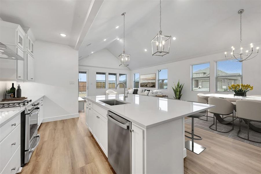 Furnished interior view inside a new home in Creekshaw, Royse City (Image 10).