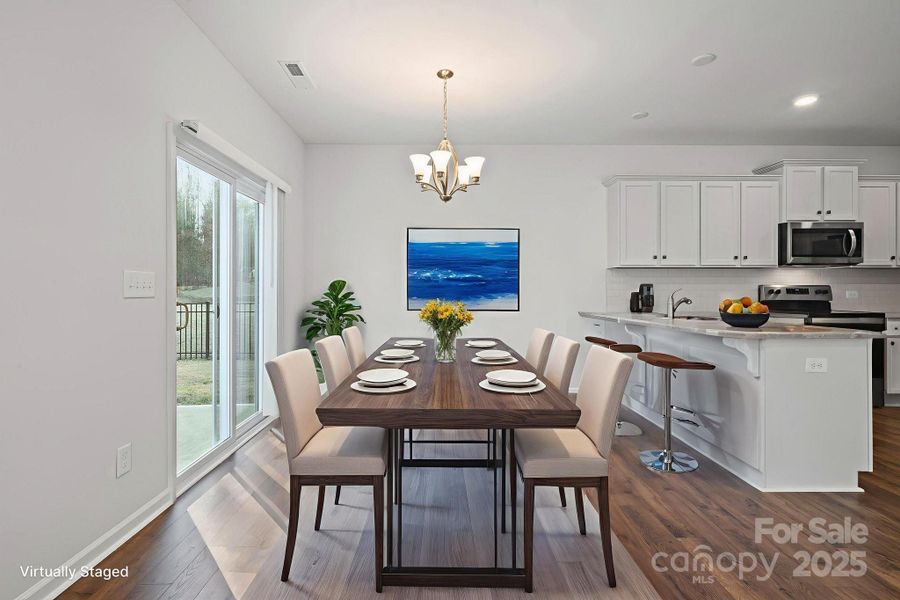 Furnished interior view inside a new home in Martha's Ridge, Statesville (Image 8). Furnished interior view inside a new home in Martha's Ridge, Statesville (Image 8).