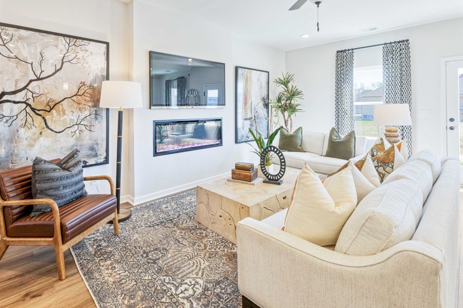 Furnished interior view inside a new home in Wilson Meadows, Clarksville (Image 6).