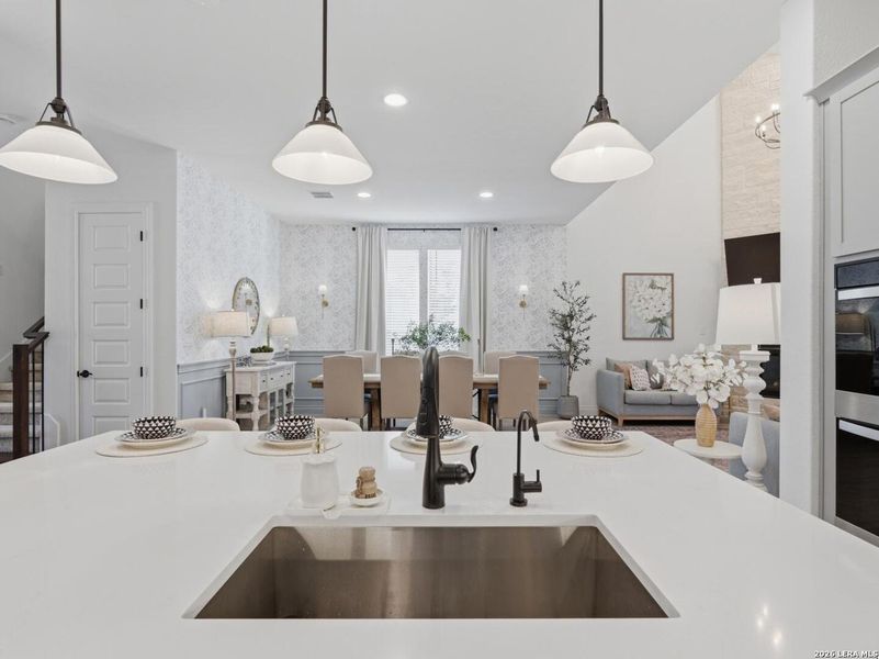 Furnished interior view inside a new home in Corley Farms, Boerne (Image 10).