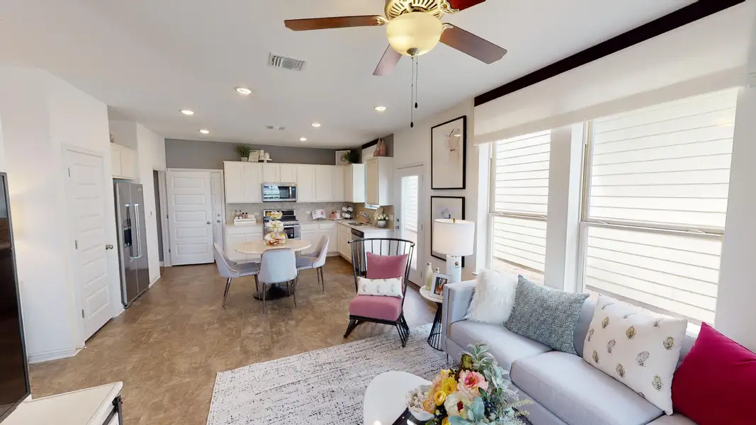 Furnished interior view inside a new home in Easton Park, Austin (Image 4).