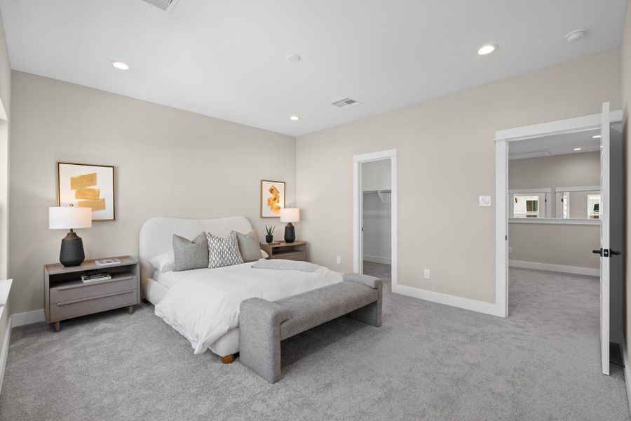 Furnished interior view inside a new home in , Houston (Image 10).