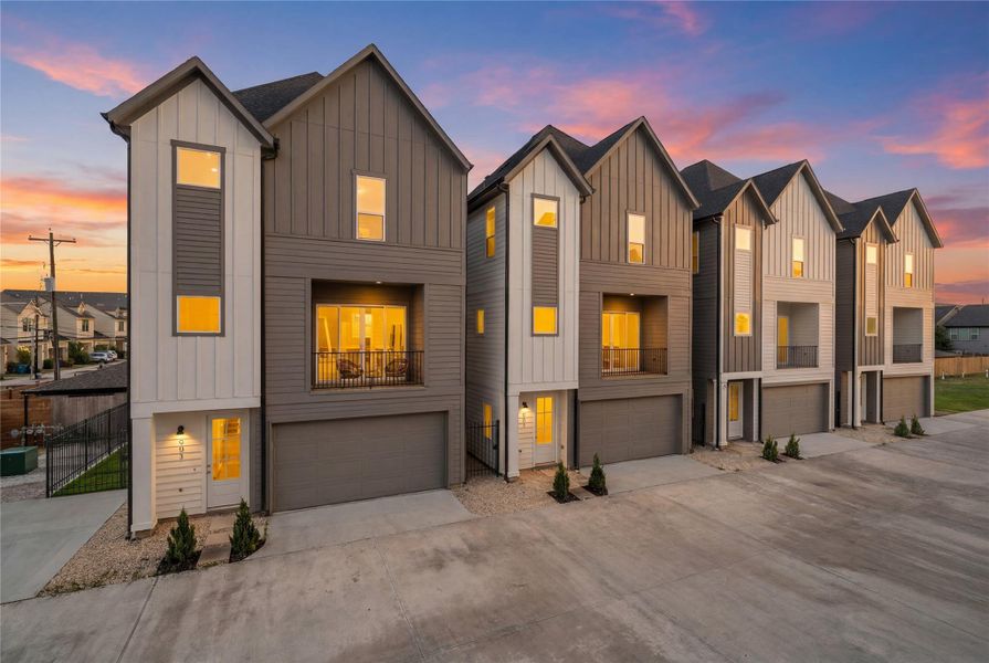 Front exterior of a new home in , Houston, TX, highlighting curb appeal (Image 25). Front exterior of a new home in , Houston, TX, highlighting curb appeal (Image 25).