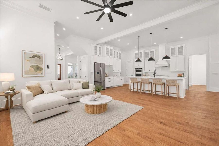 Furnished interior view inside a new home in , Lawrenceville (Image 32).