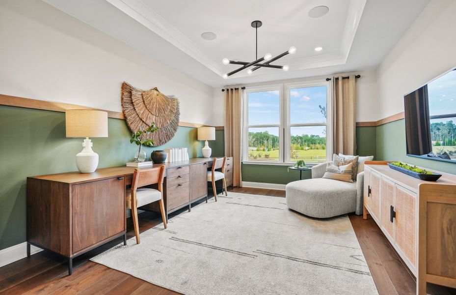 Representative furnished interior of a home built from the Renown by Del Webb in Del Webb Carolina Ridge, Midland (Image 12).