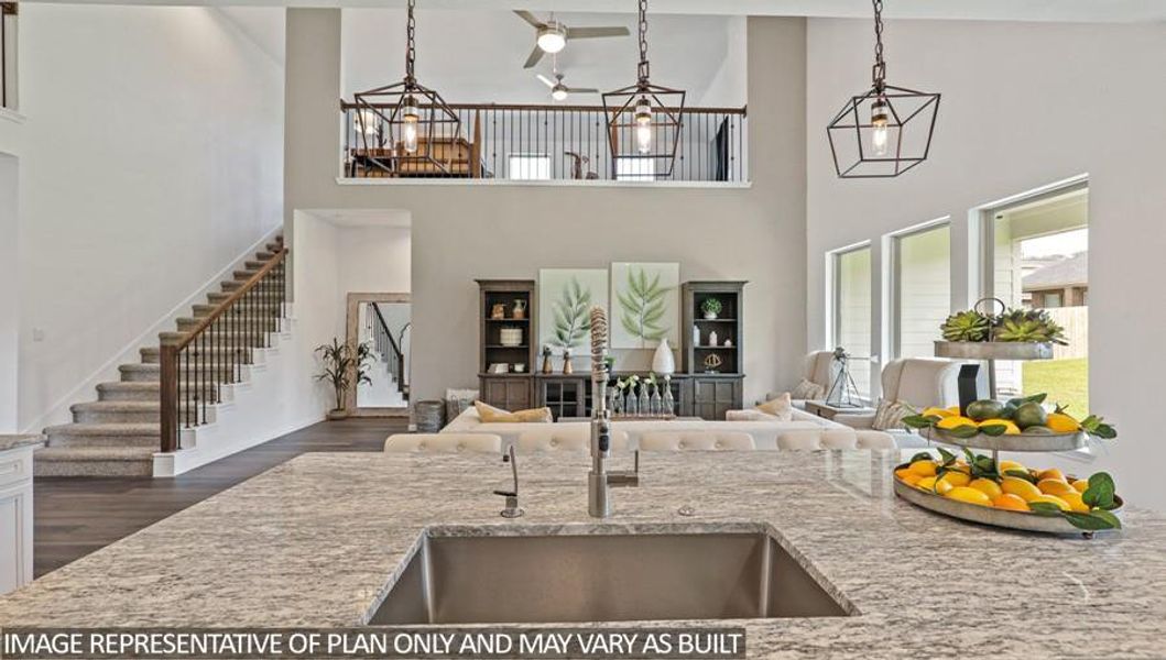 Furnished interior view inside a new home in Hills of Westlake, Conroe (Image 5).