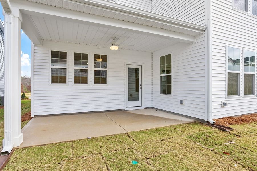 Exterior details and patio area of a home in Renaissance at White Oak, Garner (Image 2).