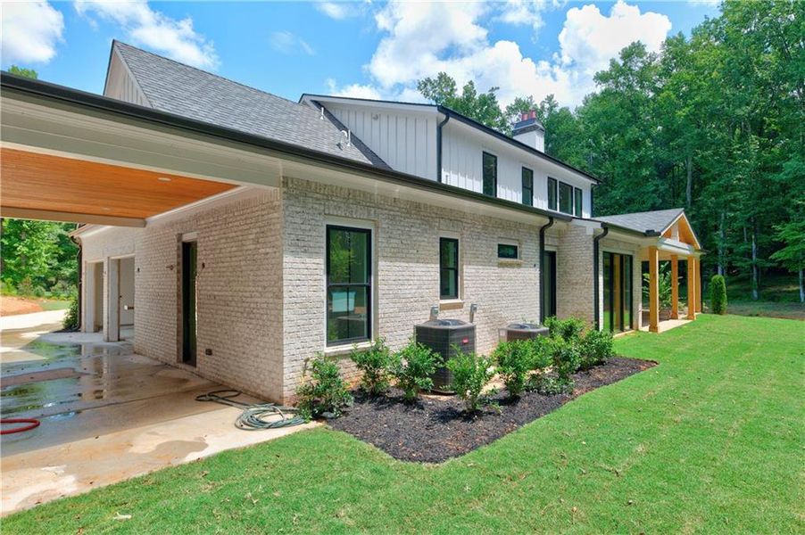 Exterior details and patio area of a home in , Canton (Image 4).