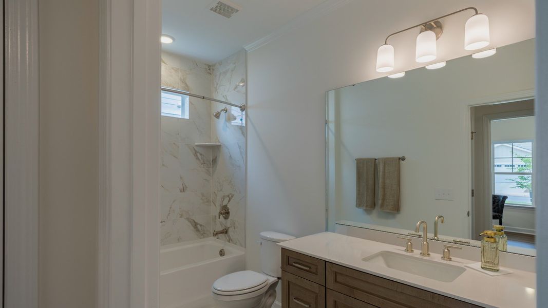 Furnished interior view inside a new home in The Villas at Pinewood, Asheboro (Image 8). Furnished interior view inside a new home in The Villas at Pinewood, Asheboro (Image 8).