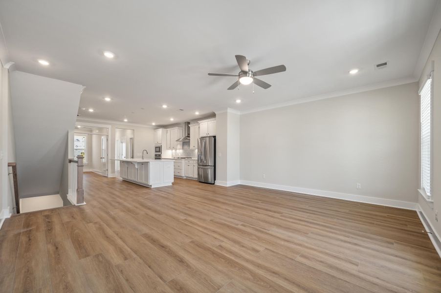 Spacious, unfurnished interior of a new home in The Bluffs at Pinefield Townhomes, Charleston (Image 16).