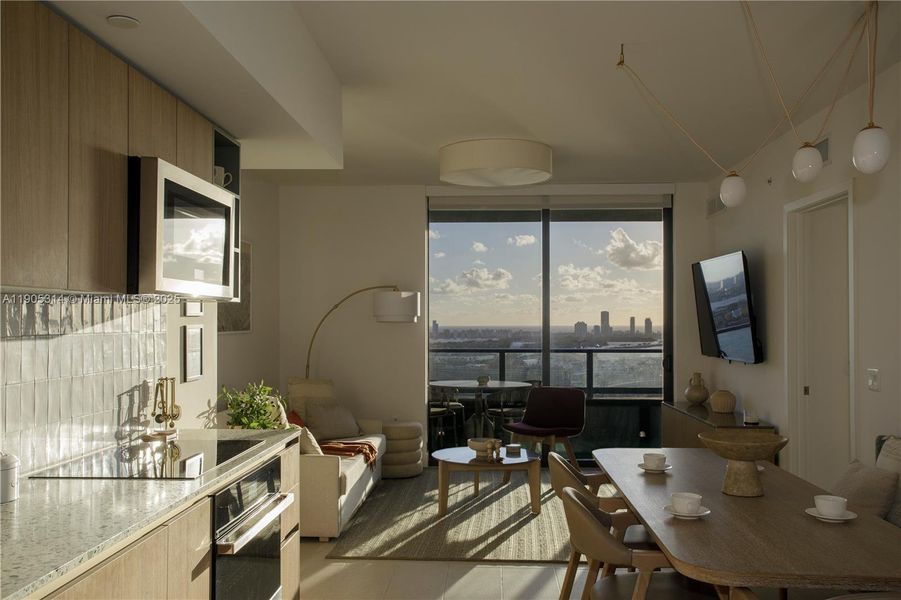 Furnished interior view inside a new home in , Miami (Image 19).