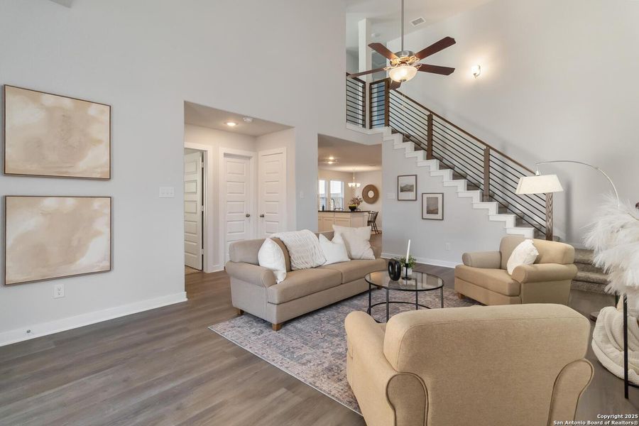 Furnished interior view inside a new home in Katzer Ranch, Converse (Image 18). Furnished interior view inside a new home in Katzer Ranch, Converse (Image 18).