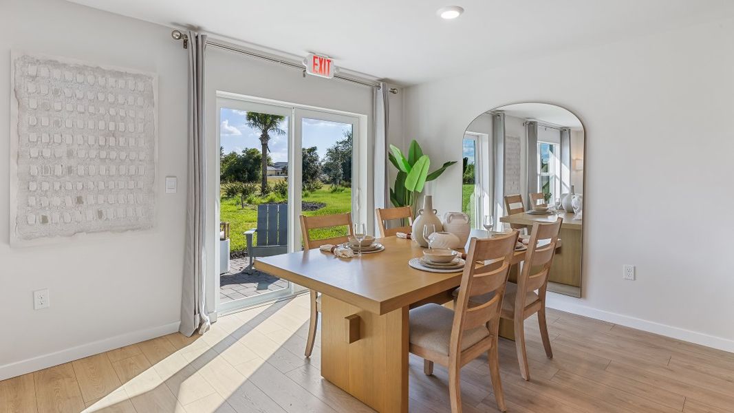 Representative furnished interior of a home built from the FREEPORT II by D.R. Horton in Cape Coral Water & Sewer, Cape Coral (Image 8).