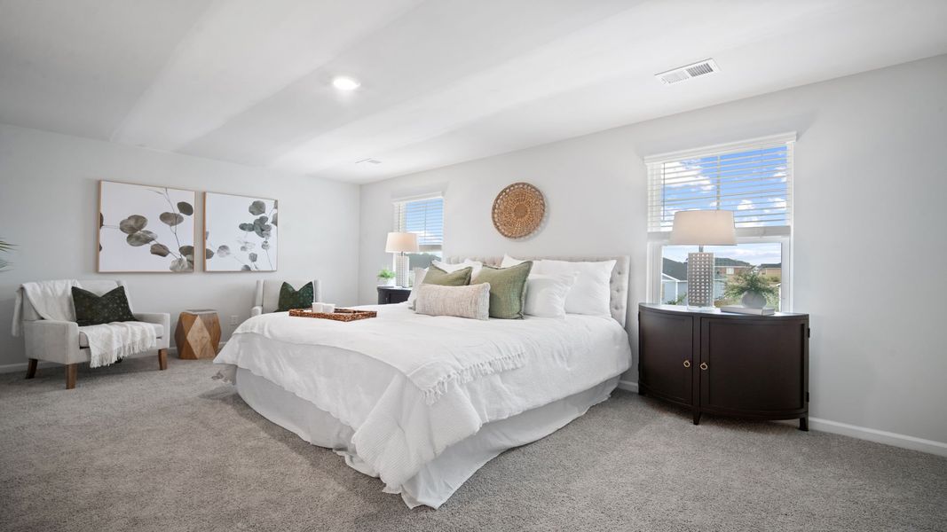 Furnished interior view inside a new home in The Groves at Bees Creek, Ridgeland (Image 26).