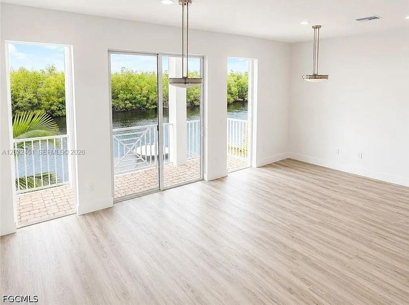 Spacious, unfurnished interior of a new home in , Cape Coral (Image 11). Spacious, unfurnished interior of a new home in , Cape Coral (Image 11).