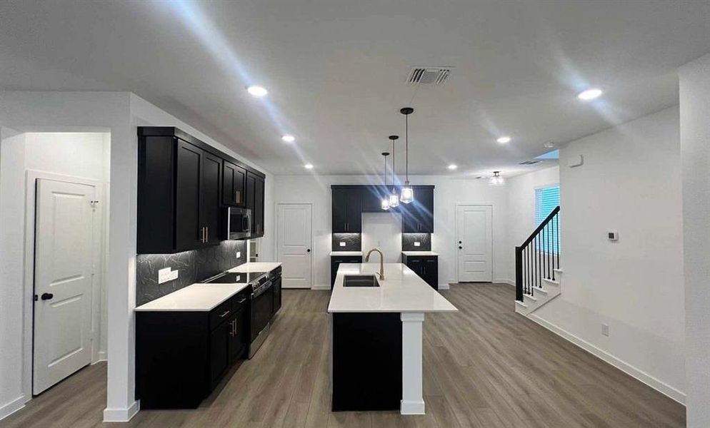 Kitchen Construction Progress featuring the Noir Collection