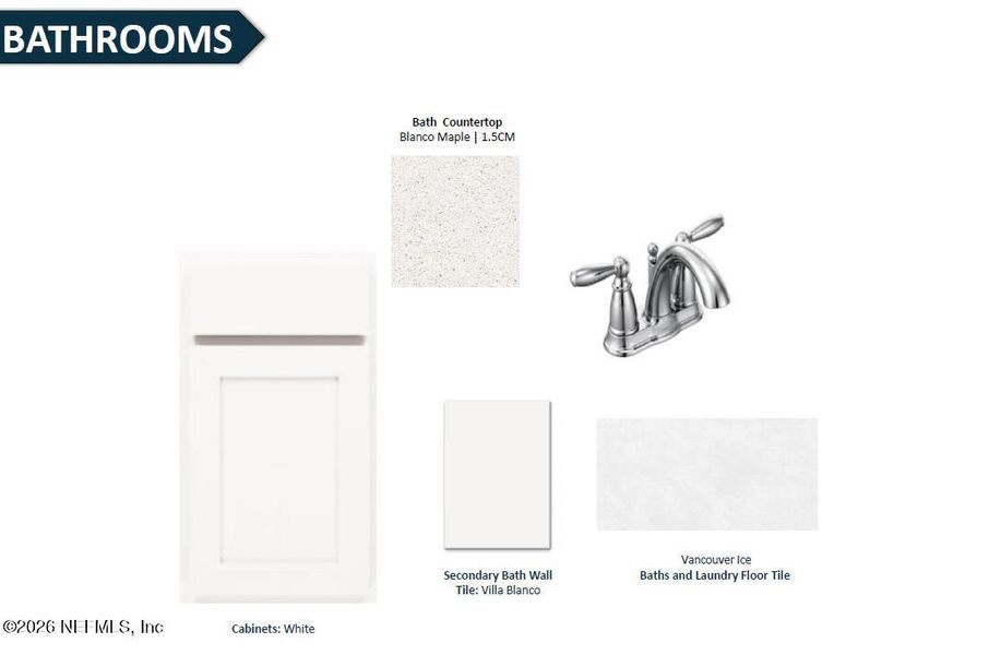 Sample of building materials used in homes in The Preserve at Bannon Lakes, St. Augustine (Image 21).