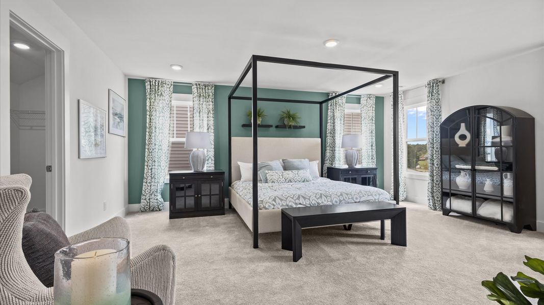 Primary Suite of The Cameron Design by DRB Homes