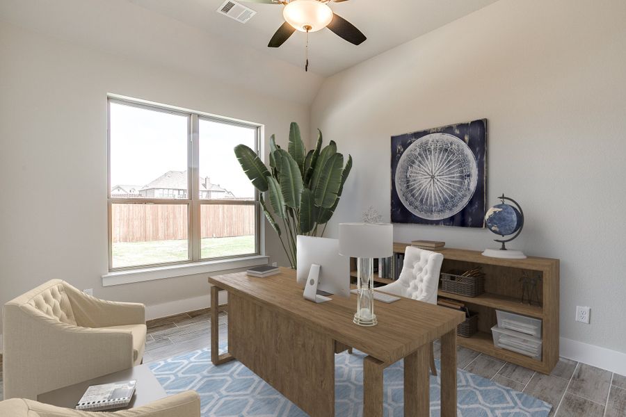 Representative furnished interior of a home built from the The Abilene by Kenmark Homes in Coyote Crossing, Godley (Image 7). Representative furnished interior of a home built from the The Abilene by Kenmark Homes in Coyote Crossing, Godley (Image 7).