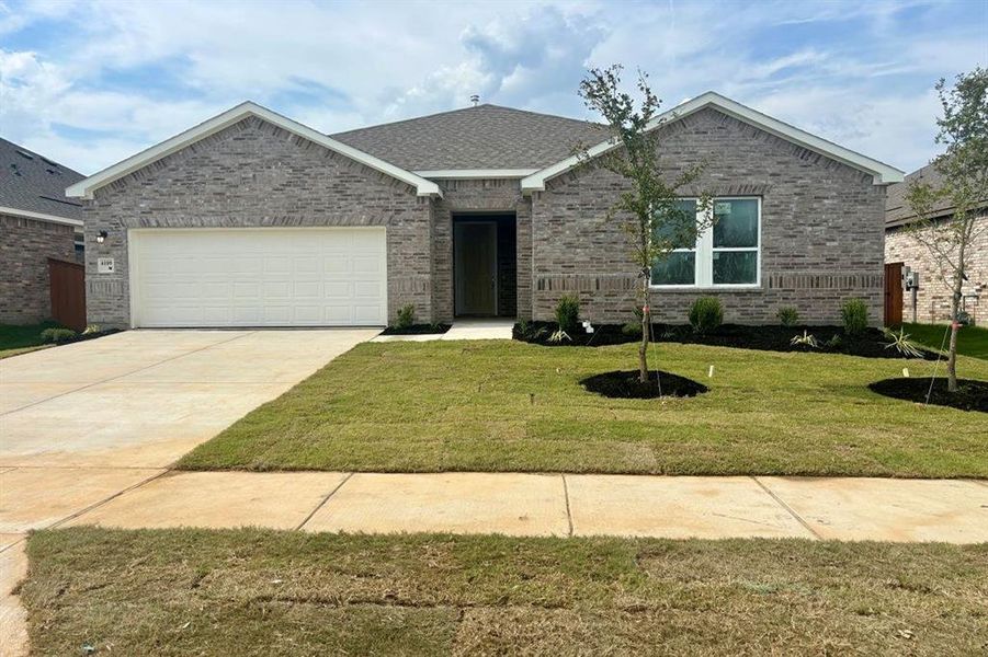 Front exterior of a new home in Heartland Signature, Crandall, TX, highlighting curb appeal (Image 1). Front exterior of a new home in Heartland Signature, Crandall, TX, highlighting curb appeal (Image 1).