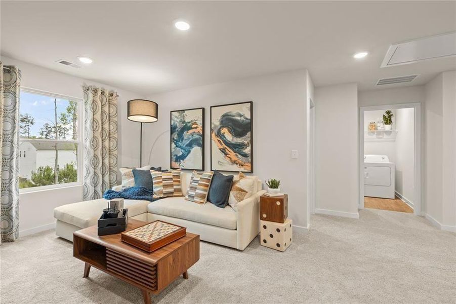 Furnished interior view inside a new home in Hawthorne Reserve, Dallas (Image 6).