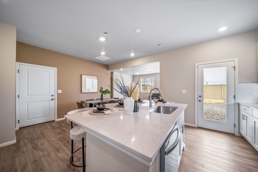 Furnished interior view inside a new home in Green Valley Ranch, Aurora (Image 11).