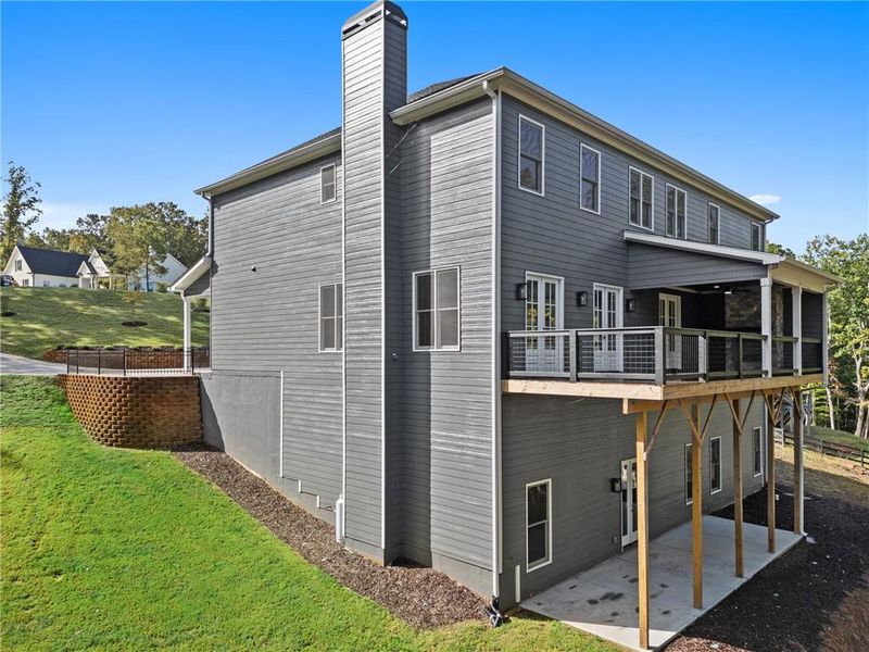 Exterior details and patio area of a home in , Ball Ground (Image 4).