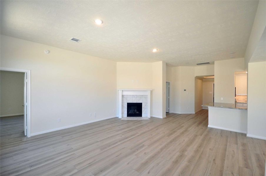 Bright and cheerful Family Room. Bright and cheerful Family Room.