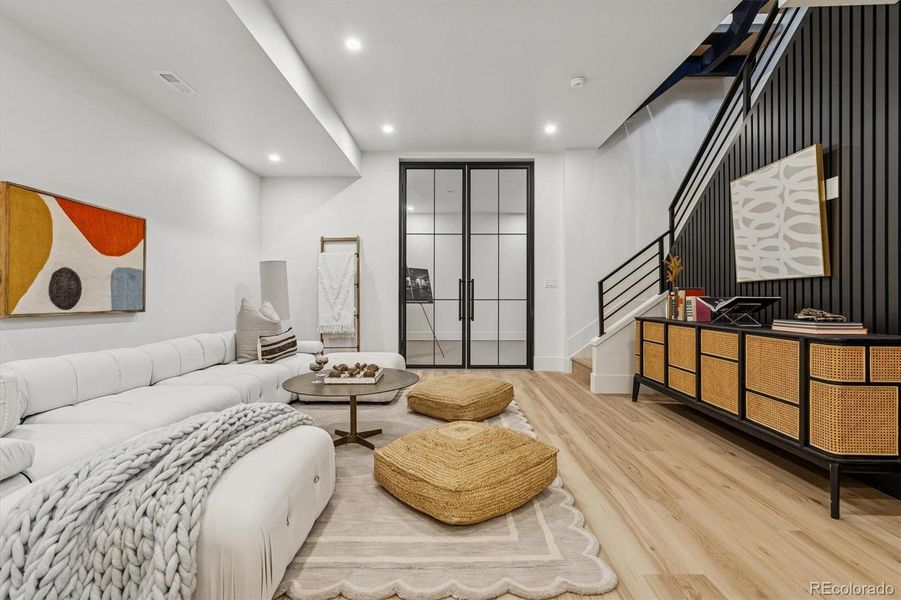 9' Ceilings in Fully Finished Basement