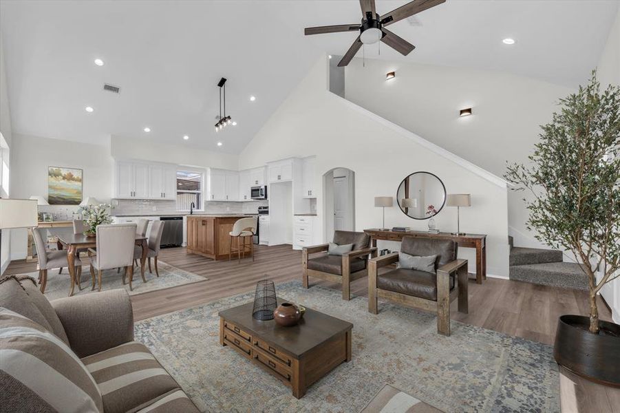 Furnished interior view inside a new home in , Elm Mott (Image 7). Furnished interior view inside a new home in , Elm Mott (Image 7).