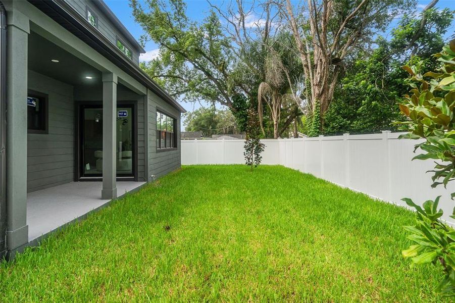 Exterior details and patio area of a home in , Tampa (Image 33).