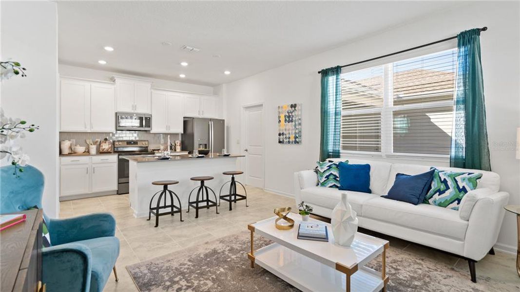 Furnished interior view inside a new home in Bridgewalk, St. Cloud (Image 14).