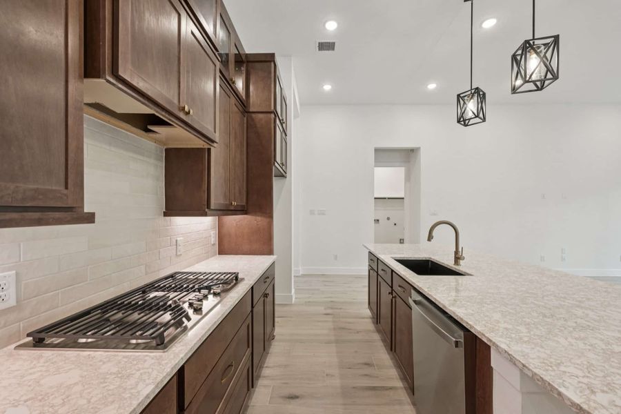 Furnished interior view inside a new home in Wood Leaf Reserve, Tomball (Image 12).