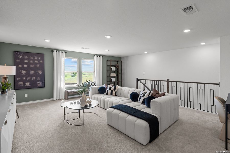Furnished interior view inside a new home in Nopal Valley, San Antonio (Image 20).