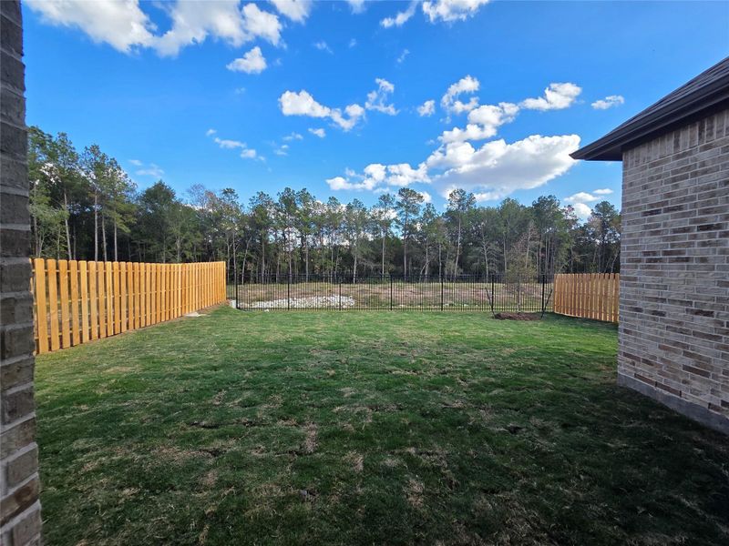 Fenced for privacy and safety!