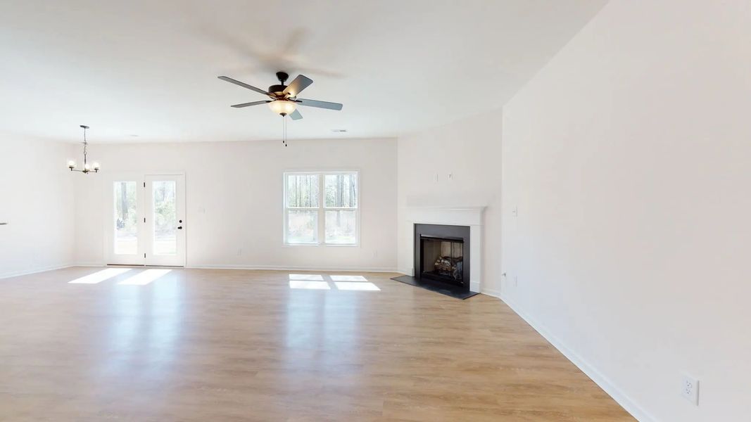 Representative unfurnished interior of a home built from the Catherine A by JC Jackson Homes,LLC in Heritage Pointe, Newport (Image 28).