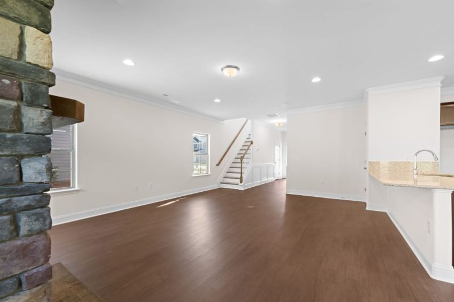 Spacious, unfurnished interior of a new home in Miller's Reserve, Winston-Salem (Image 26).