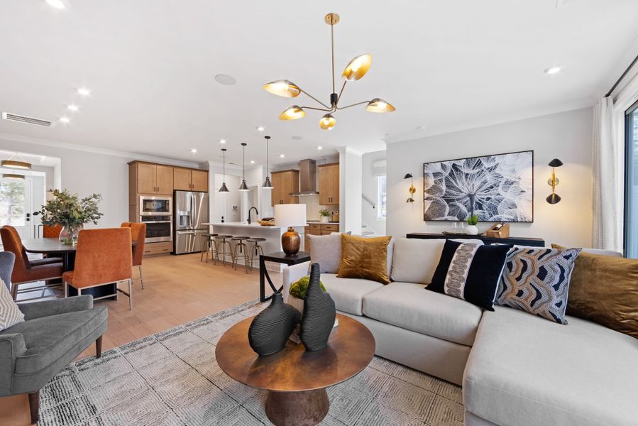 Representative furnished interior of a home built from the Knight by Tri Pointe Homes in Southbridge, Fort Mill (Image 16).