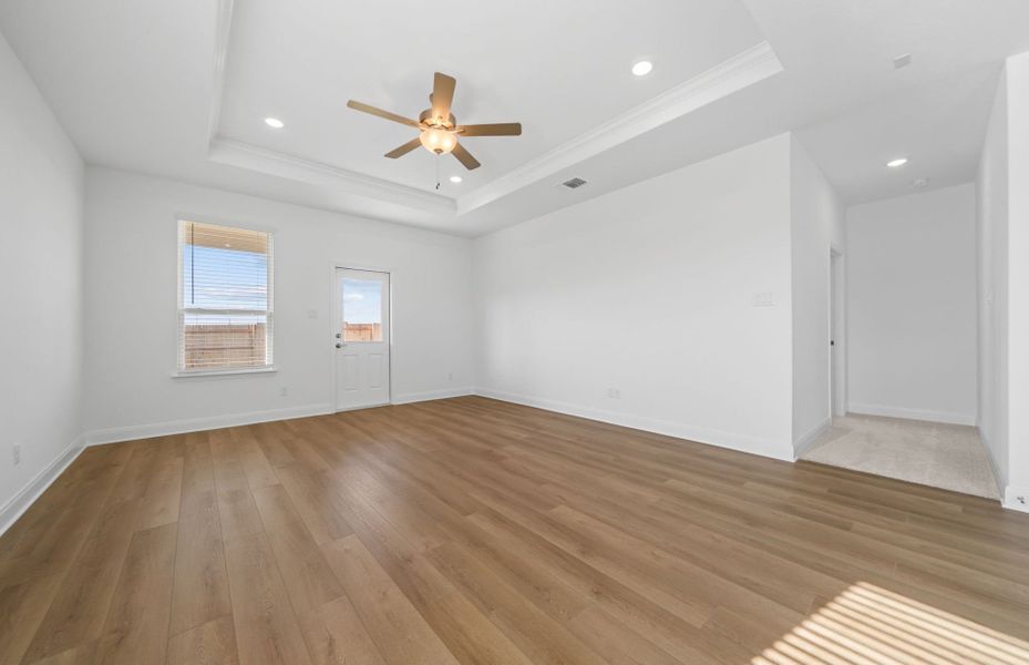 Spacious, unfurnished interior of a new home in Patterson Ranch, Georgetown (Image 36). Spacious, unfurnished interior of a new home in Patterson Ranch, Georgetown (Image 36).