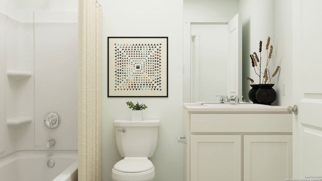 Furnished interior view inside a new home in Espada, San Antonio (Image 6).