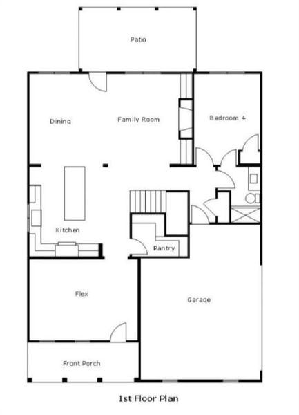2D floor plan layout of this home in , Covington, GA (Image 5).