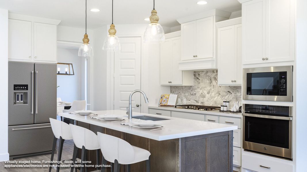 Furnished interior view inside a new home in Parmer Ranch 50', Georgetown (Image 3).