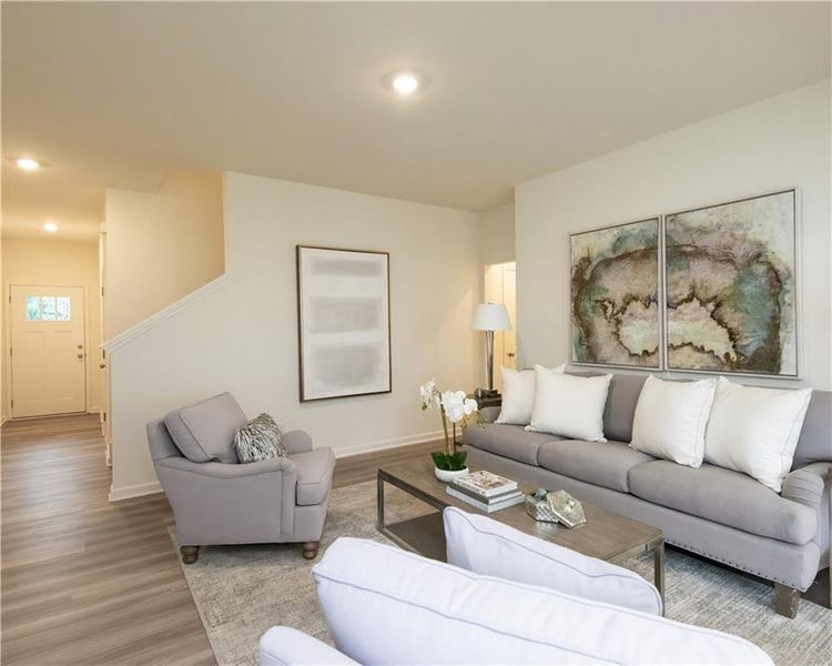 Furnished interior view inside a new home in Shoals Crossing, Conyers (Image 4).