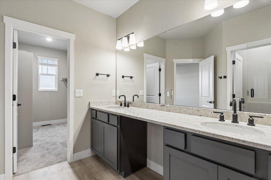 Furnished interior view inside a new home in Aspen Meadows, Colorado Springs (Image 16). Furnished interior view inside a new home in Aspen Meadows, Colorado Springs (Image 16).