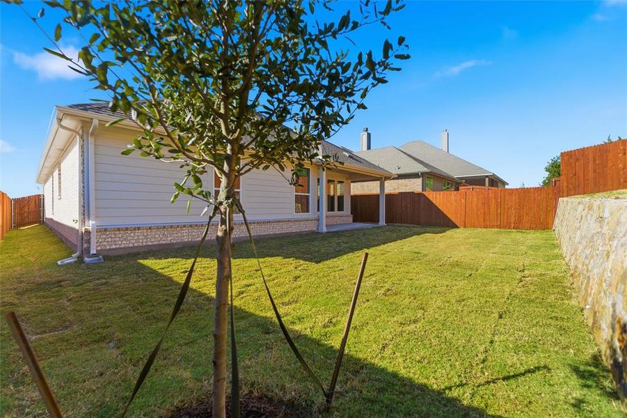 Exterior details and patio area of a home in Waterford Park, Weatherford (Image 23).