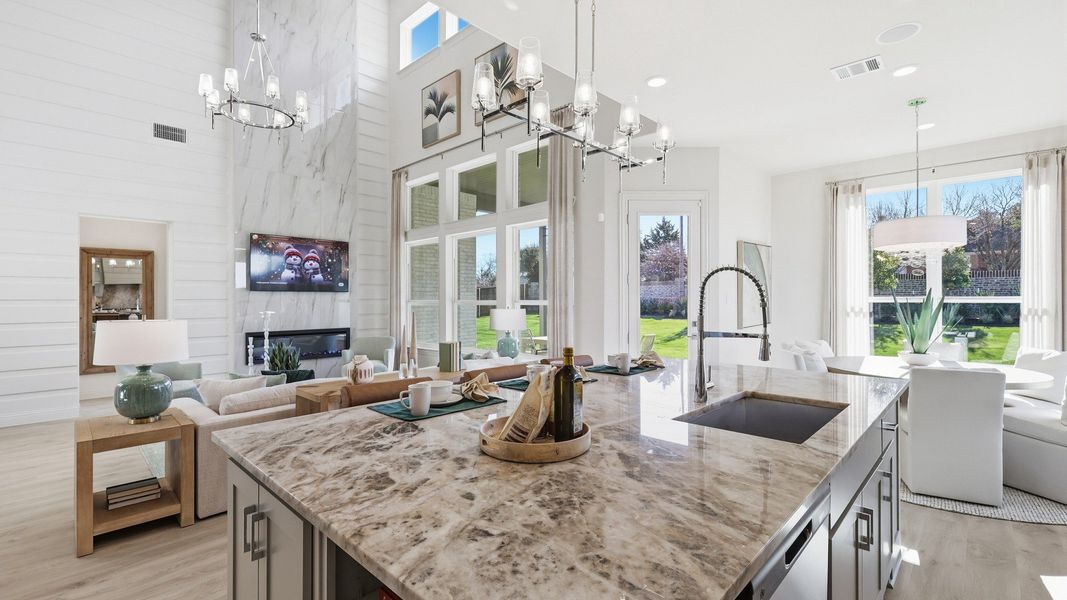 Representative furnished interior of a home built from the Dartmouth by Brightland Homes in Anna Ranch, Anna (Image 13).